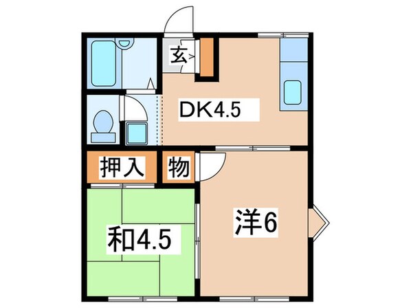 ホワイトコ－ポＢの物件間取画像